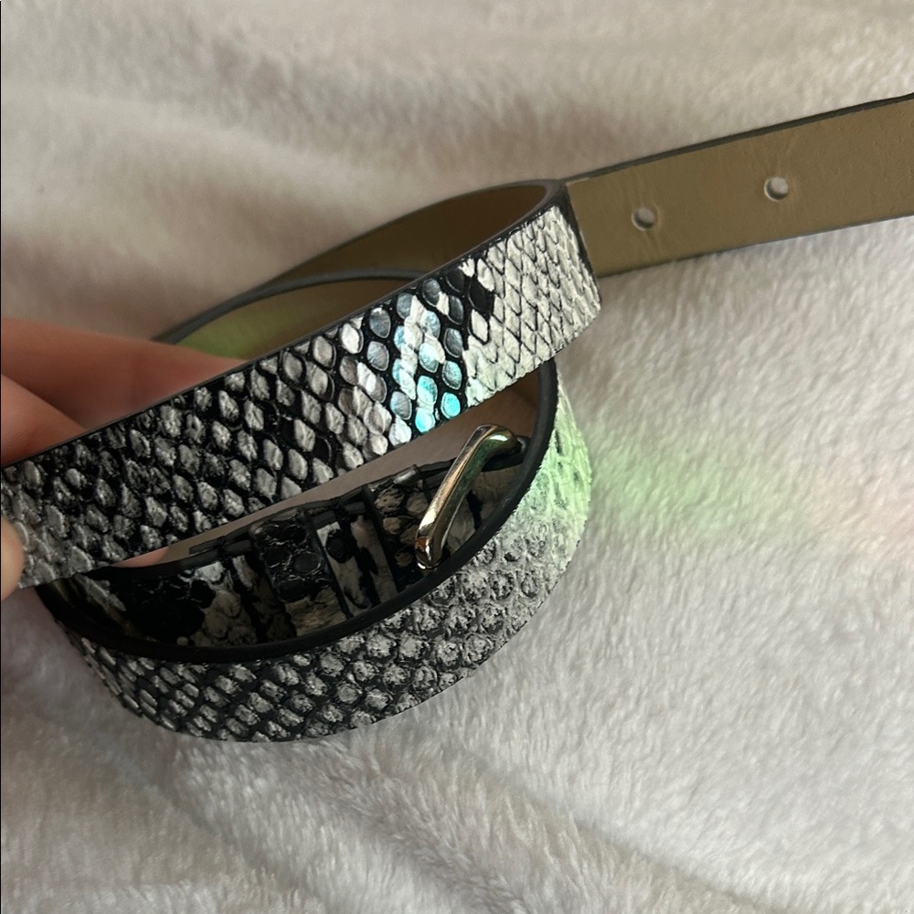 Reptile Patterned Black and Gray belt